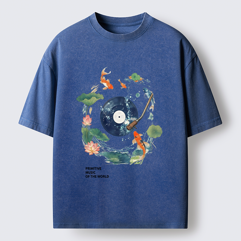 Tokyo-Tiger Underwater Record Washed T-Shirt