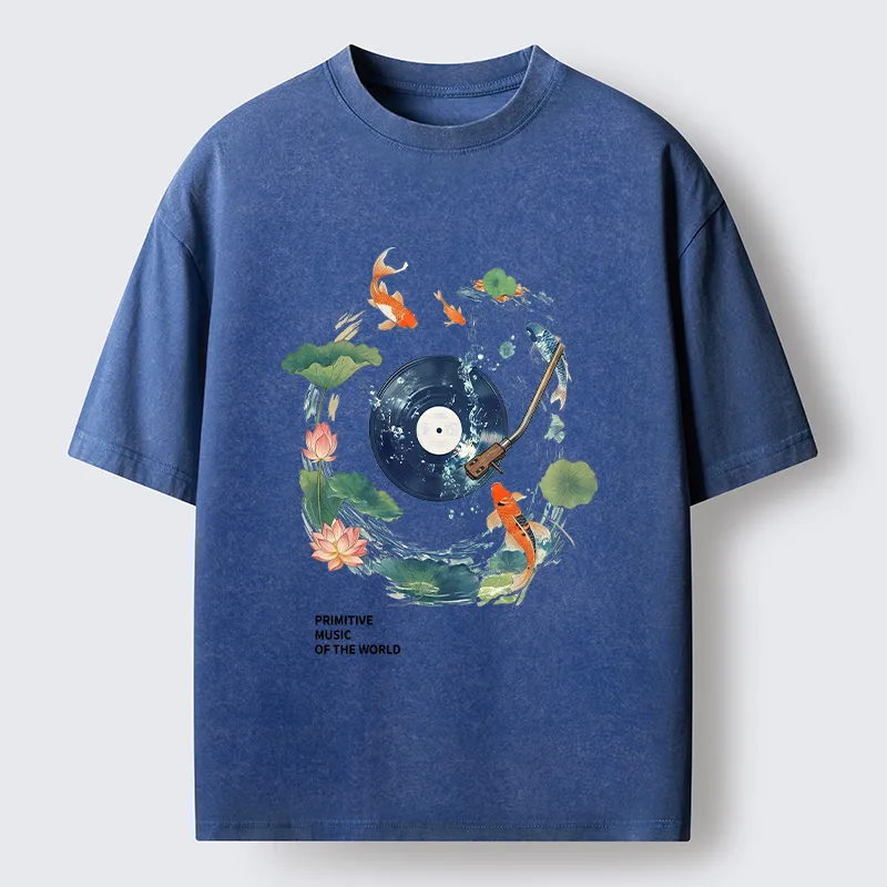 Tokyo-Tiger Underwater Record Washed T-Shirt