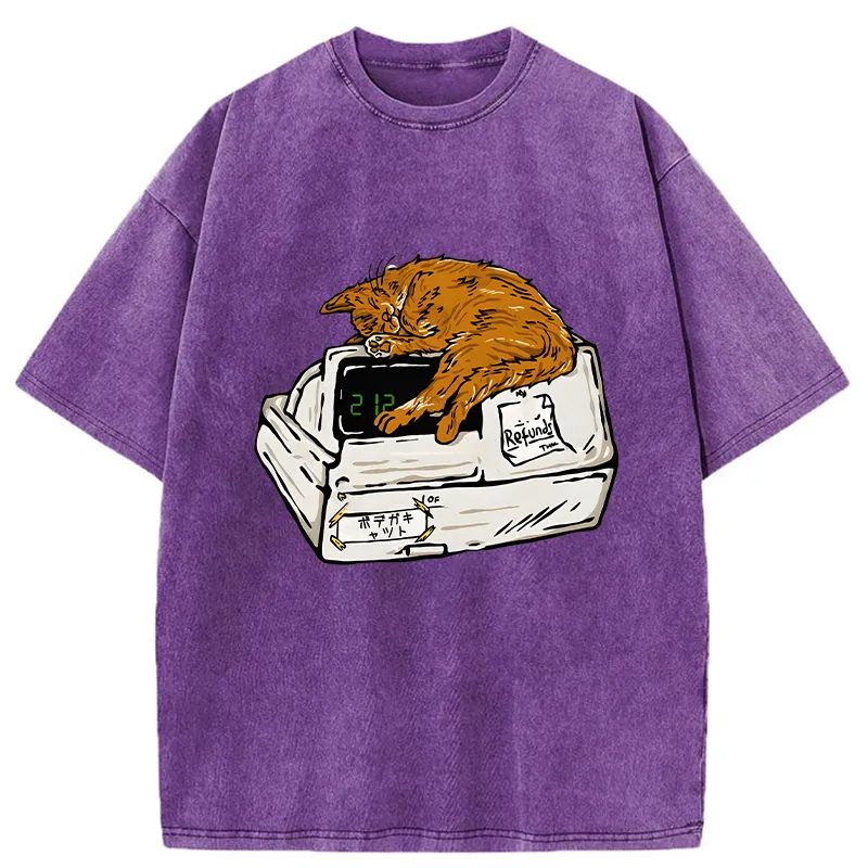 Tokyo-Tiger Bodega Cat Washed T-Shirt