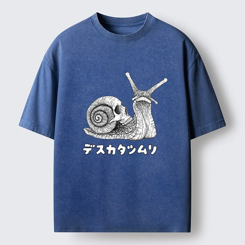 Tokyo-Tiger Terrifying Death Snail Washed T-Shirt