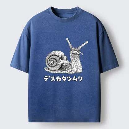 Tokyo-Tiger Terrifying Death Snail Washed T-Shirt