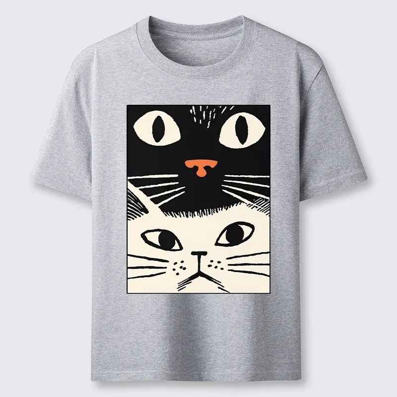 Tokyo-Tiger Black Cat And White Cat Classic T-Shirt