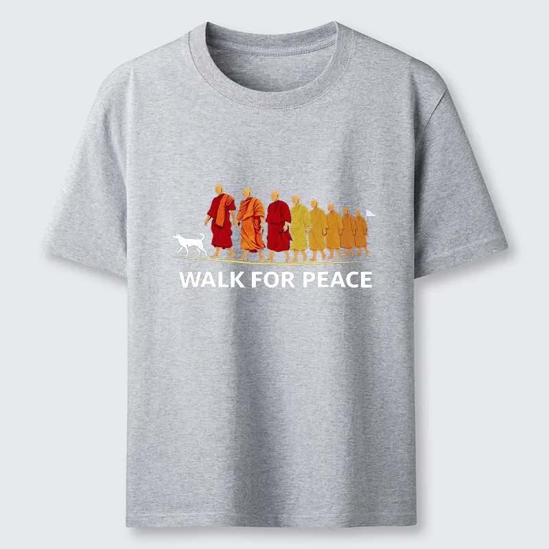 Tokyo-Tiger Walk For Peace Monks And Dog Classic T-Shirt Sale