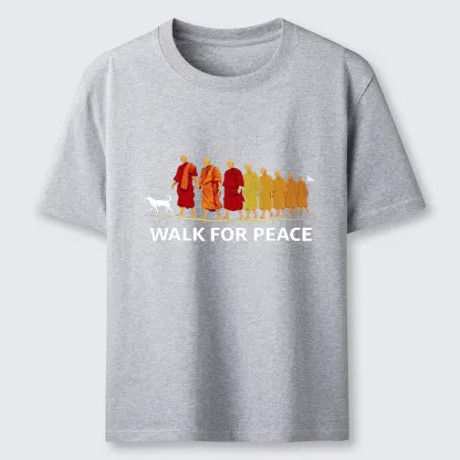 Tokyo-Tiger Walk For Peace Monks And Dog Classic T-Shirt