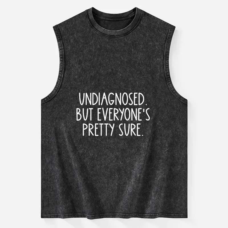 Tokyo-Tiger Self-diagnosed Illness Funny Washed Tank Sale