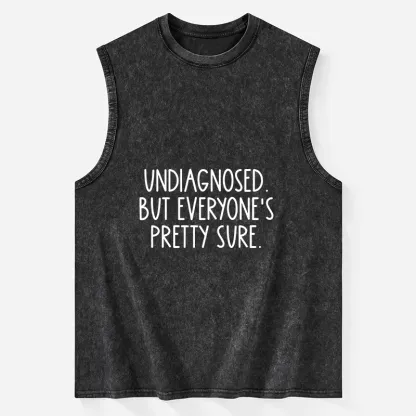 Tokyo-Tiger Self-diagnosed Illness Funny Washed Tank