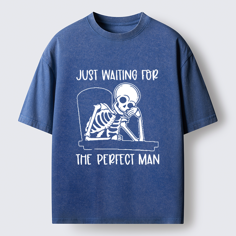 Tokyo-Tiger Waiting For The Right Person Washed T-Shirt