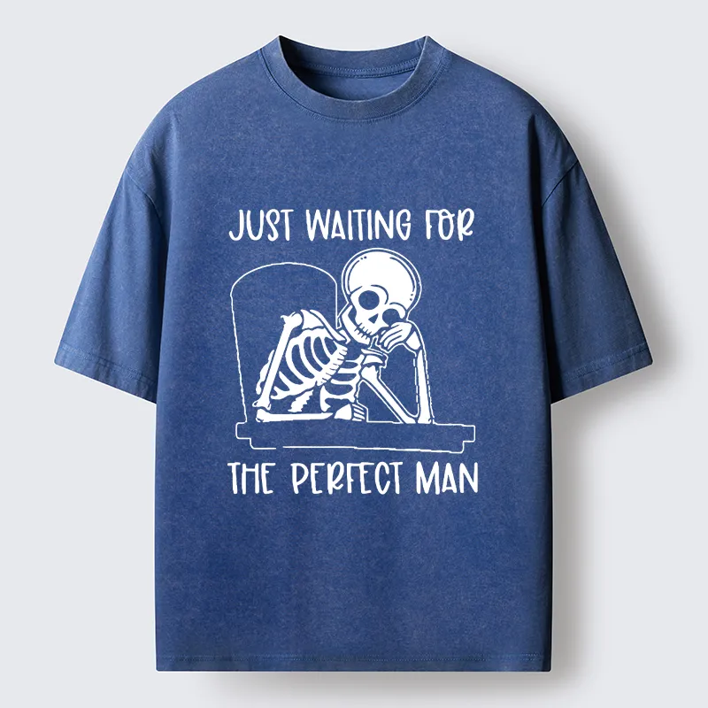 Tokyo-Tiger Waiting For The Right Person Washed T-Shirt