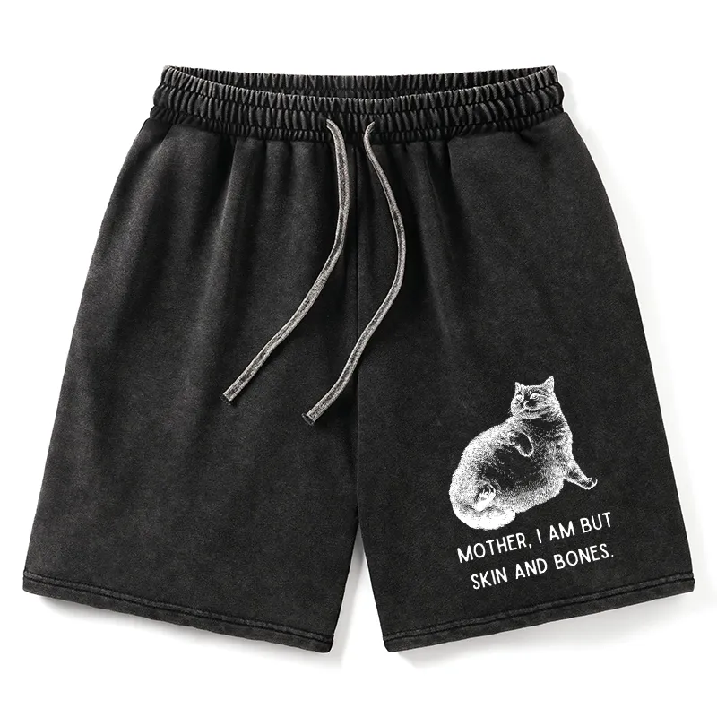 Tokyo-Tiger Skin & Bones Cat Washed Shorts