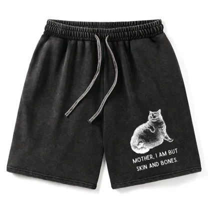 Tokyo-Tiger Skin & Bones Cat Washed Shorts