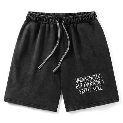 Tokyo-Tiger Self-diagnosed Illness Funny Washed Shorts