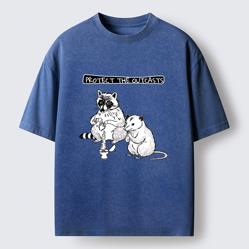 Tokyo-Tiger Prayer Of Raccoon And Possum Washed T-Shirt