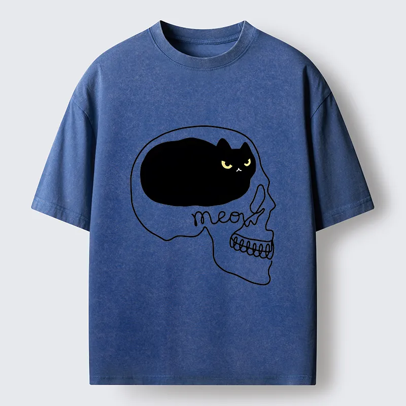 Tokyo-Tiger All I Can Think About Is Cat Washed T-Shirt