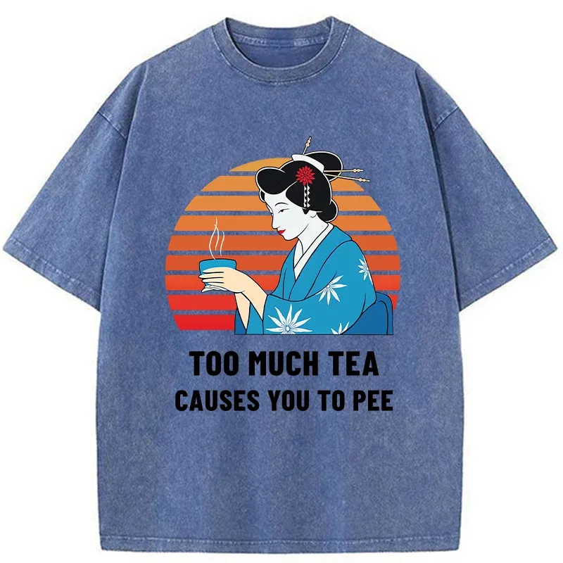 Tokyo-Tiger Japanese Tea Joke Washed T-Shirt