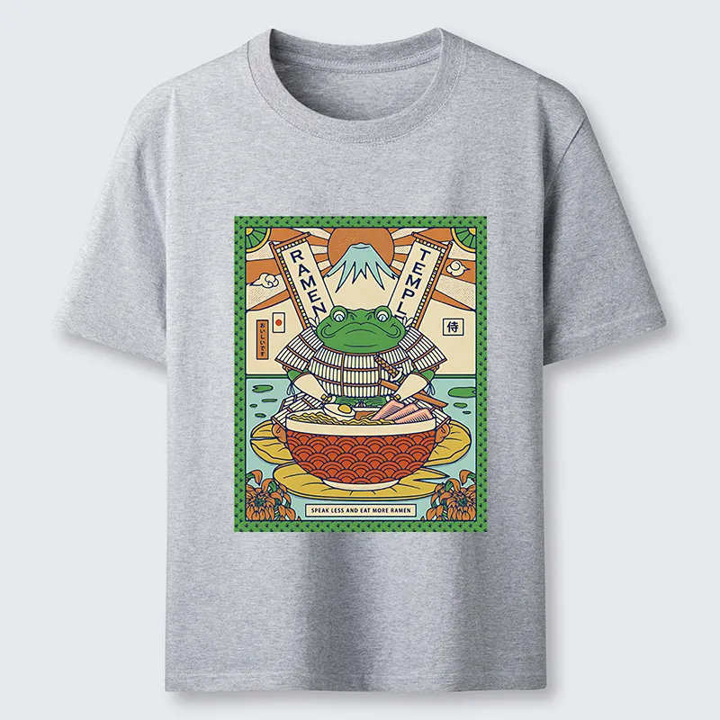 Tokyo-Tiger Frog Samurai Eating Ramen Classic T-Shirt
