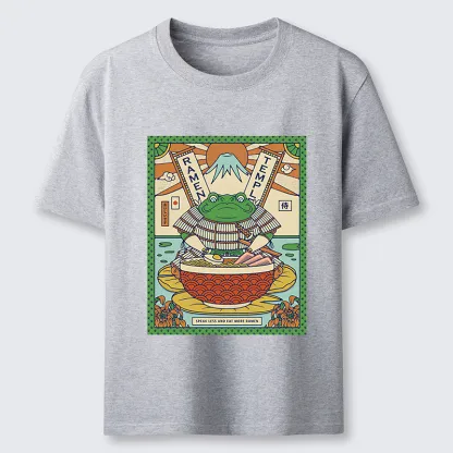 Tokyo-Tiger Frog Samurai Eating Ramen Classic T-Shirt