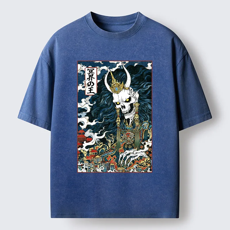 Tokyo-Tiger King Of The Underworld Washed T-Shirt Sale