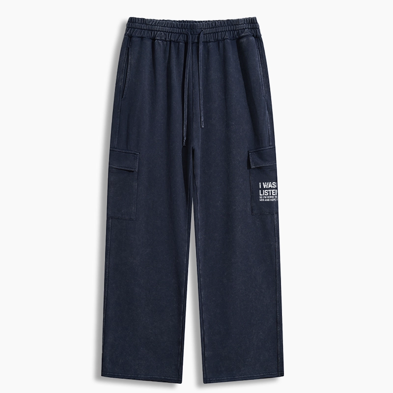Tokyo-Tiger Indifferent To Everything Washed Utility Sweatpants