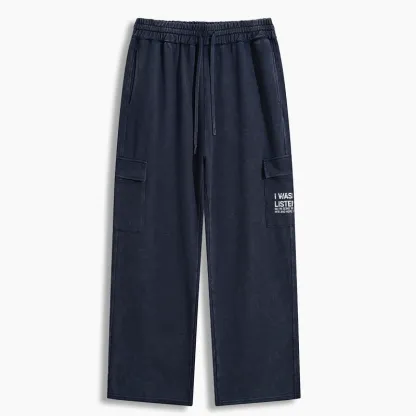 Tokyo-Tiger Indifferent To Everything Washed Utility Sweatpants