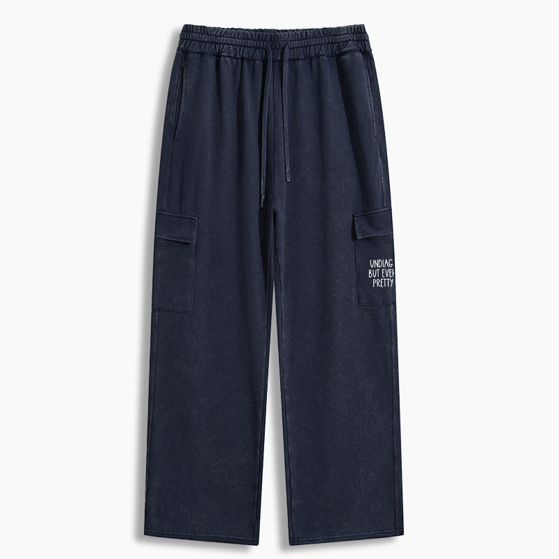 Tokyo-Tiger Self-diagnosed Illness Funny Washed Utility Sweatpants