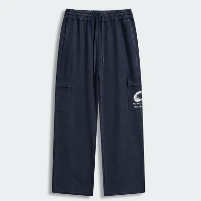 Tokyo-Tiger Skin & Bones Cat Washed Utility Sweatpants