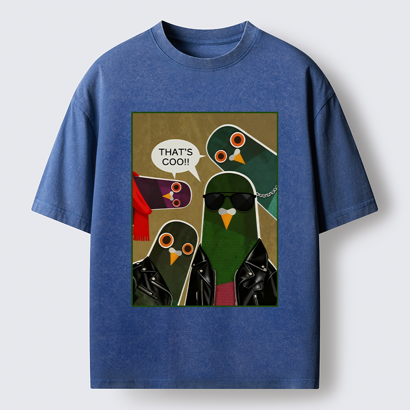 Tokyo-Tiger Cool Pigeon Washed T-Shirt