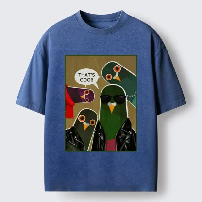 Tokyo-Tiger Cool Pigeon Washed T-Shirt