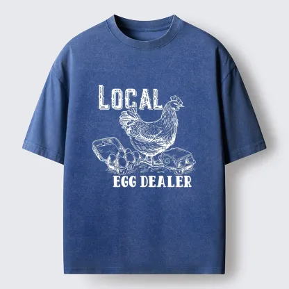 Tokyo-Tiger Easter Egg Supply Washed T-Shirt