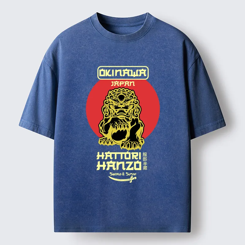 Tokyo-Tiger Hattori Hanzo Sword Washed T-Shirt