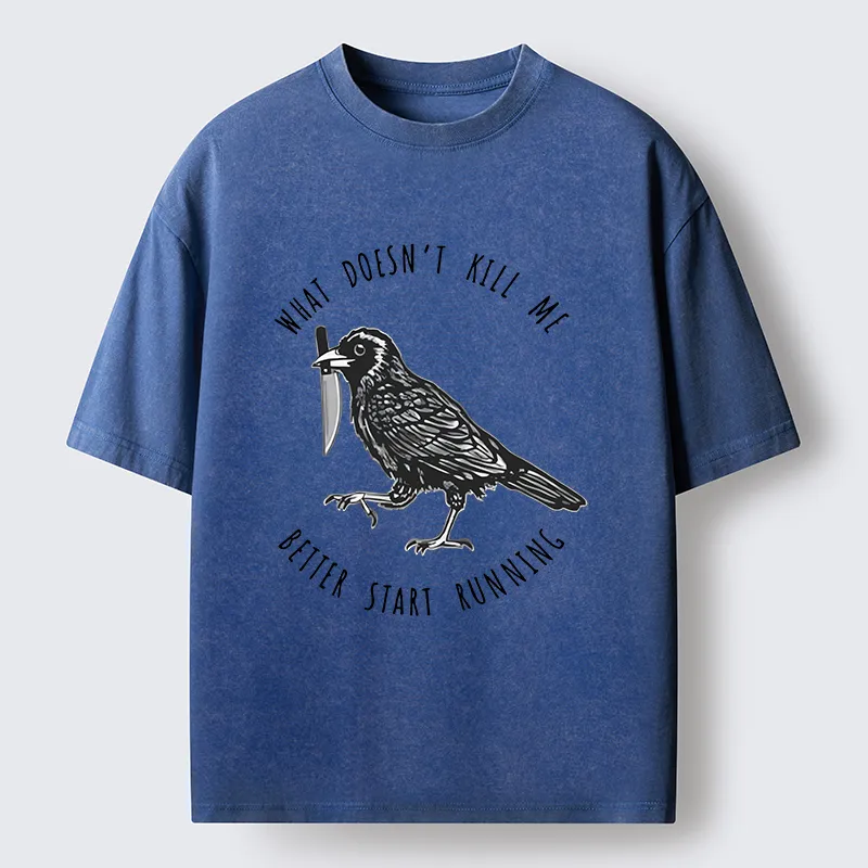 Tokyo-Tiger Clever Crow Washed T-Shirt