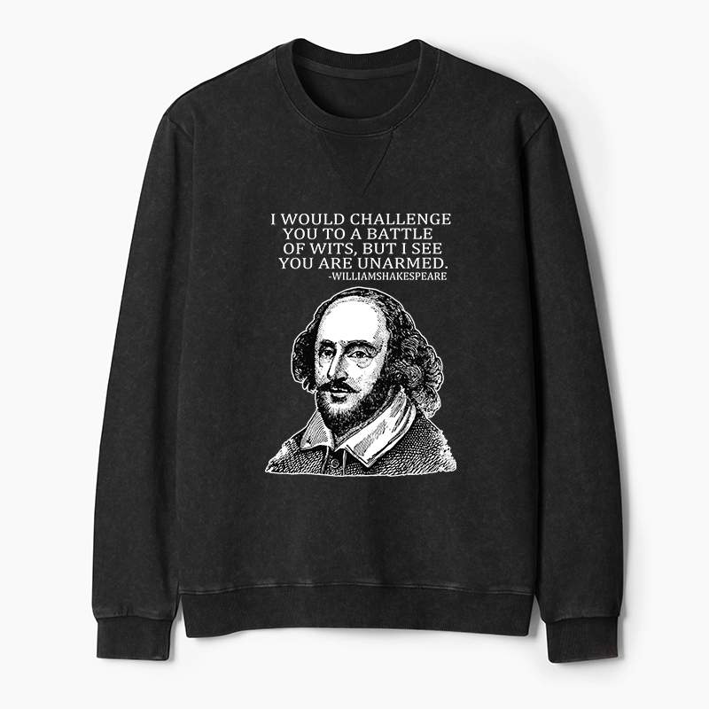 Tokyo-Tiger Your Intelligence Is Inferior To Mine Washed Terry Sweatshirt