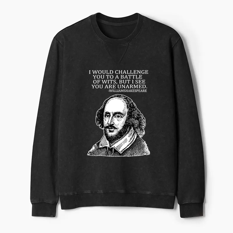 Tokyo-Tiger Your Intelligence Is Inferior To Mine Washed Terry Sweatshirt