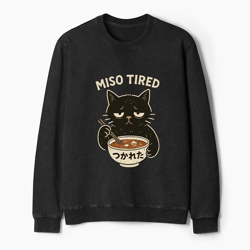 Tokyo-Tiger I’m So Tired Washed Terry Sweatshirt Sale