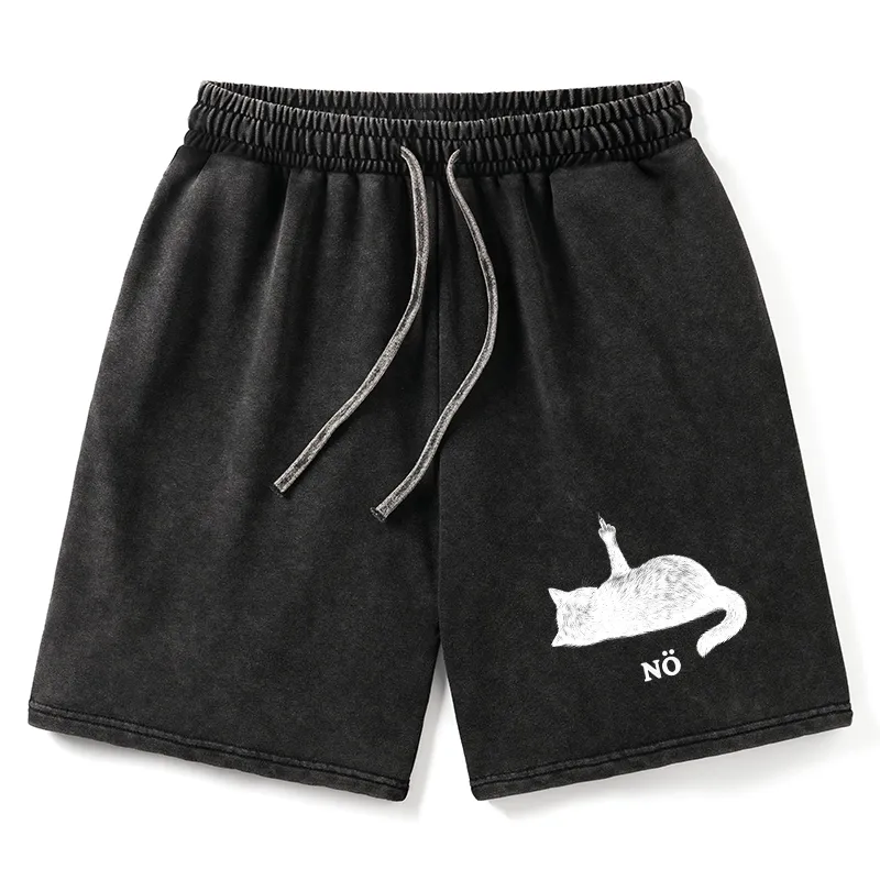 Tokyo-Tiger Cat Refused Washed Shorts