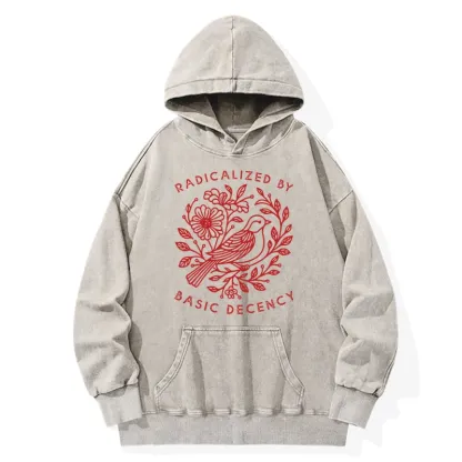 Tokyo-Tiger Pigeon That Was Moved Washed Hoodie