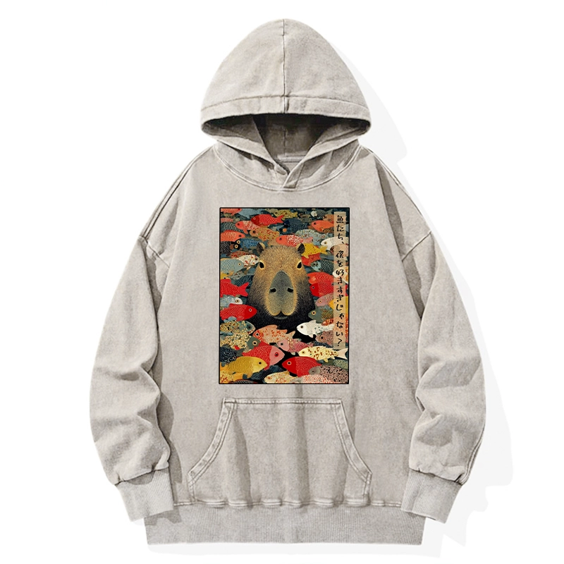 Tokyo-Tiger Am I Too Lovable? Washed Hoodie