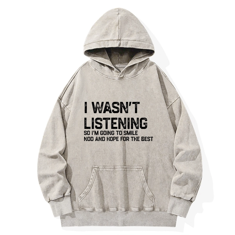 Tokyo-Tiger Indifferent To Everything Washed Hoodie
