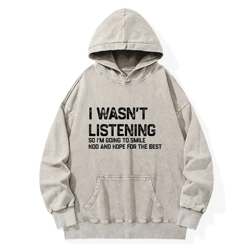 Tokyo-Tiger Indifferent To Everything Washed Hoodie