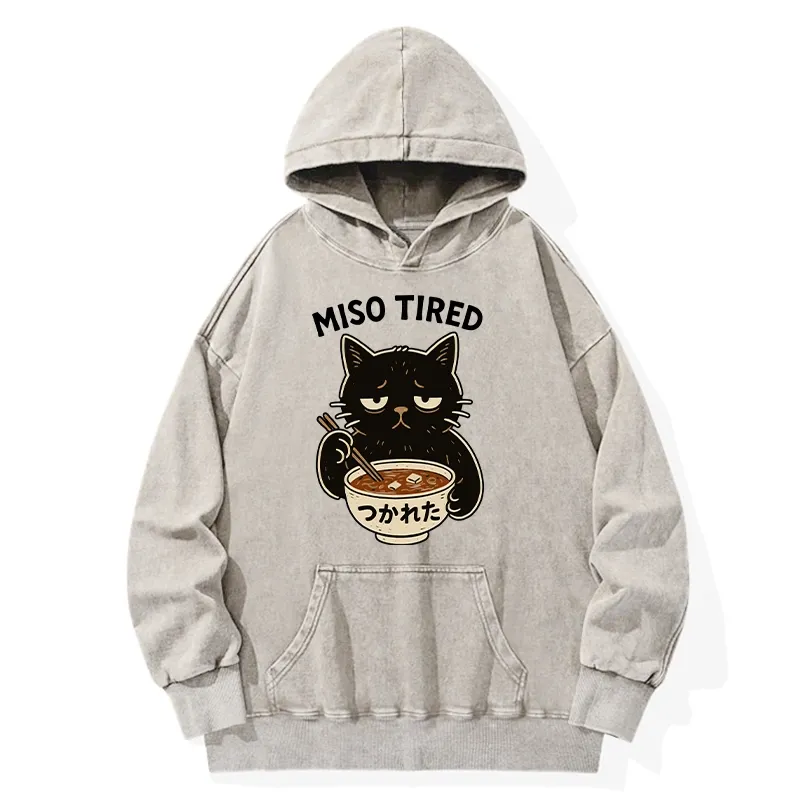 Tokyo-Tiger I’m So Tired Washed Hoodie