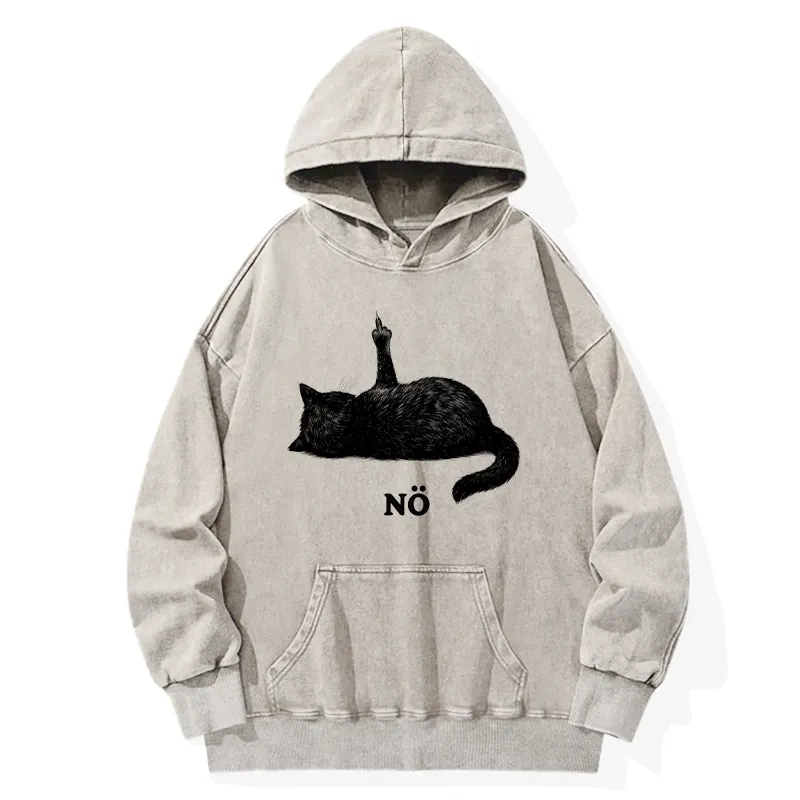 Tokyo-Tiger Cat Refused Washed Hoodie Sale