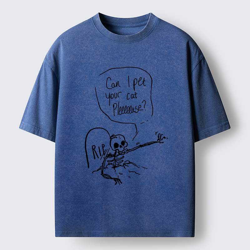 Tokyo-Tiger Last Wishes Funny Washed T-Shirt