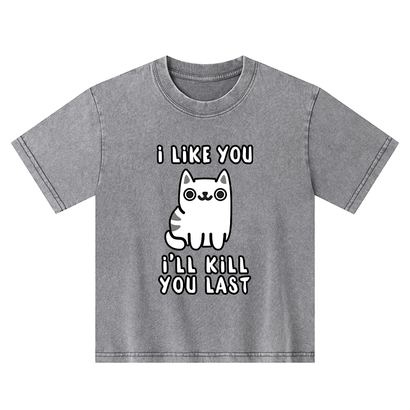 Tokyo-Tiger Cats And Humans Have A Love-hate Relationship Kids Washed T-Shirt
