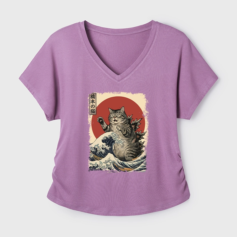 Tokyo-Tiger Catzilla Is Causing Destruction Modal Dolman Sleeve T-Shirt