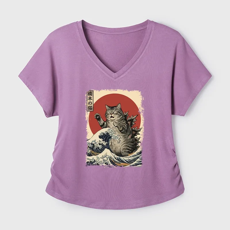 Tokyo-Tiger Catzilla Is Causing Destruction Modal Dolman Sleeve T-Shirt