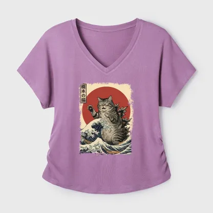 Tokyo-Tiger Catzilla Is Causing Destruction Modal Dolman Sleeve T-Shirt