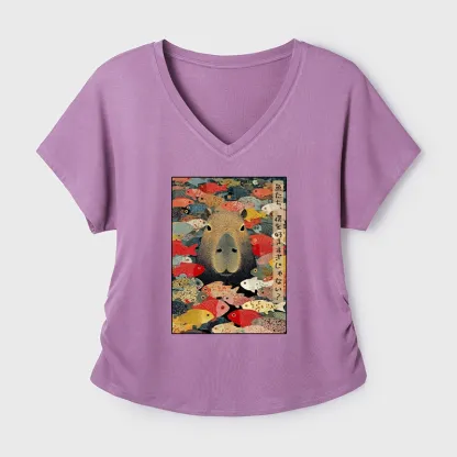 Tokyo-Tiger Am I Too Lovable? Modal Dolman Sleeve T-Shirt