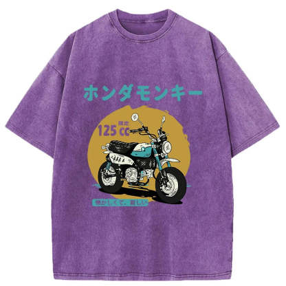 Tokyo-Tiger Honda Motorcycle Japanese Washed T-Shirt