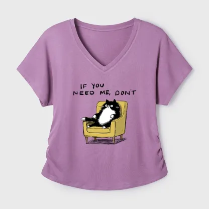 Tokyo-Tiger Unavailable Cat Modal Dolman Sleeve T-Shirt