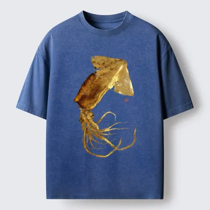 Tokyo-Tiger Golden Squid Washed T-Shirt