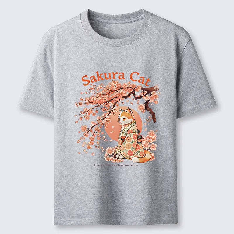 Tokyo-Tiger Cat Under The Sakura Classic T-Shirt